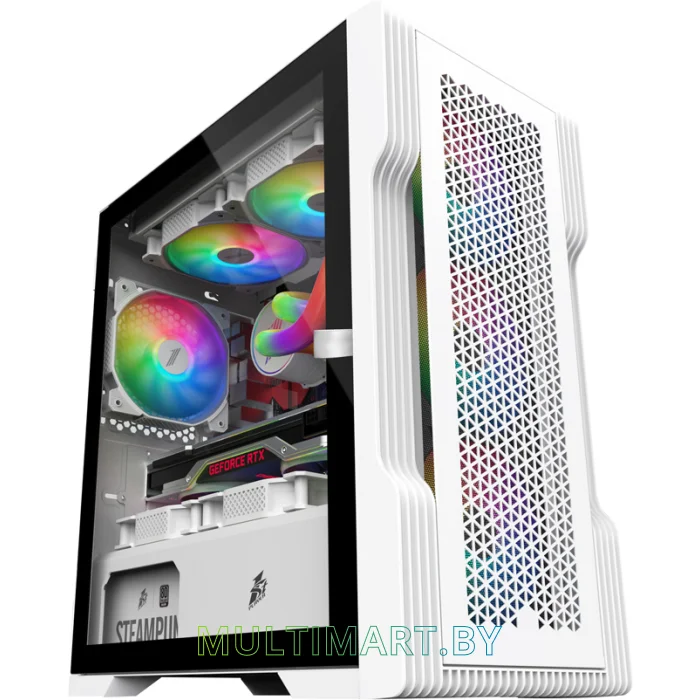 Корпус 1stPlayer Trilobite T3 ARGB (T3-WH-4F2-W(AP))